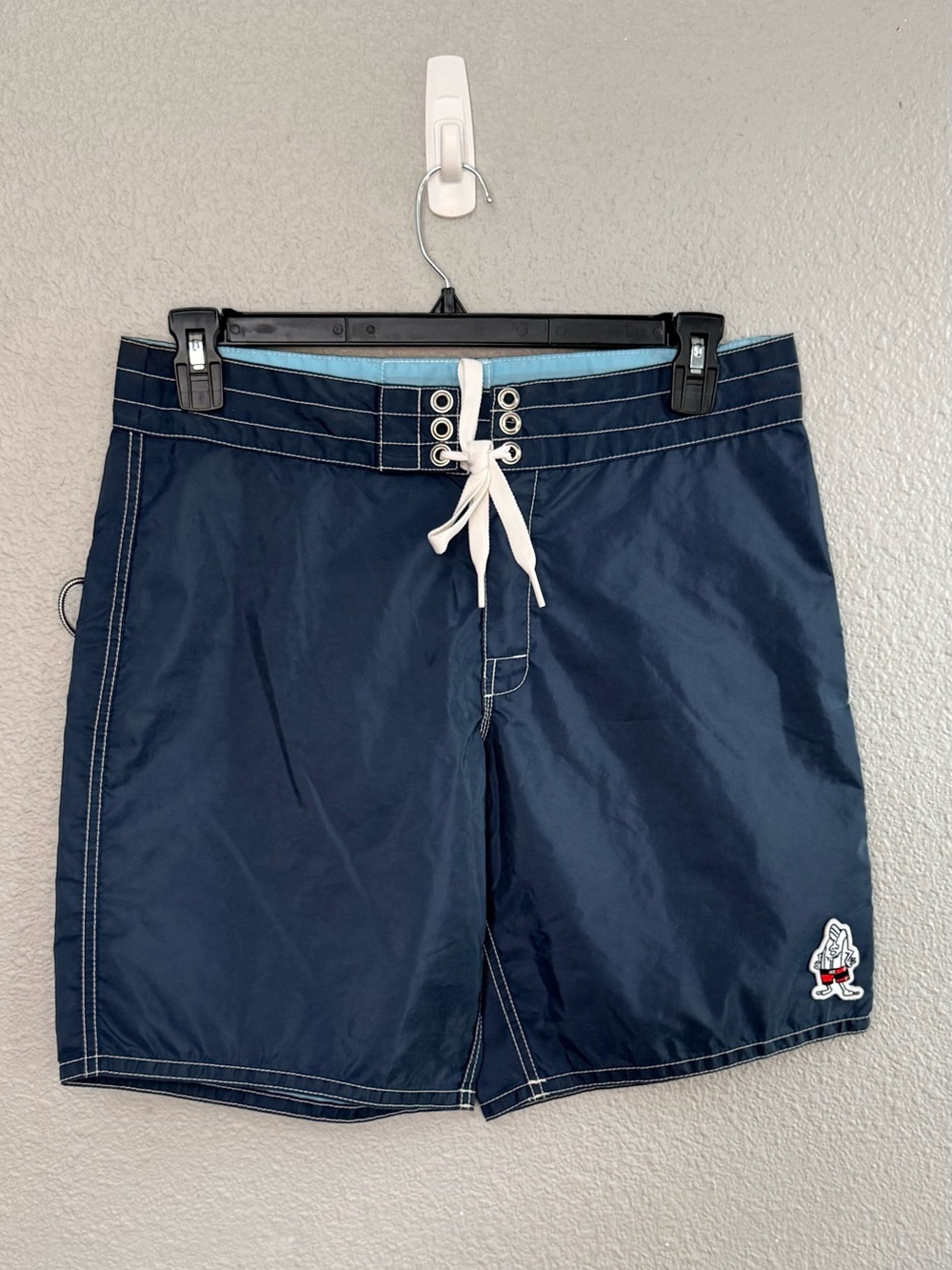 NWOT Birdwell | 310 Boardshorts with Birdie Patch |  Navy | Waist 33”